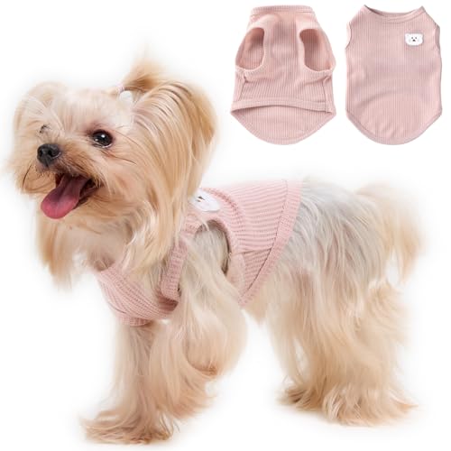 Gemütliche und funktionelle Hunde-Shirts für kleine Welpen: dehnbare rosa Kleidung mit einfachem Design, ideal für Chihuahuas und Yorkies – verbessert Komfort und Verspieltheit an kühlen Tagen, Größe Gemütliche und funktionelle Hunde-Shirts für kleine Welpen: dehnbare rosa Kleidung mit einfachem Design, ideal für Chihuahuas und Yorkies – verbessert Komfort und Verspieltheit an kühlen Tagen, Größe von Cantuccistudio