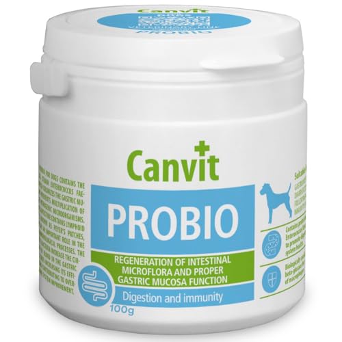 Canvit Probiotika für Hunde | Hundeprobiotika für die Darmgesundheit | Präbiotika für die Darmgesundheit für Hunde | Hunde-Probiotika Nahrungsergänzungsmittel Hundevitamine Verdauungsenzyme von Canvit