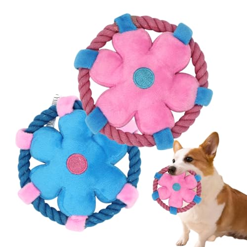 Canzoon Hundespielzeug Unzerstörbares, Kauspielzeug Robuster Hunde Spielzeug, Frisbee Hund, Multifunktional Interaktives Kauspielzeug für Hunde (Blau, Rosa) Canzoon Hundespielzeug Unzerstörbares, Kauspielzeug Robuster Hunde Spielzeug, Frisbee Hund, Multifunktional Interaktives Kauspielzeug für Hunde (Blau, Rosa) von Canzoon