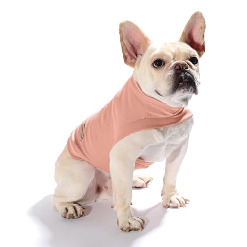 Caracaleap Hund Pullover - Hundemantel Weiche und Warm T-Shirt Hunde Winter Kleidung Mantel Katzenpullover Sweater für Mittelgroße Hunde L Orange-rosa von Caracaleap