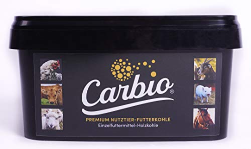 Carbio - Nutztier-Futterkohle. Für eine gesunde Darmflora und stärkeres Immunsystem. 5,5l Eimer von Carbio