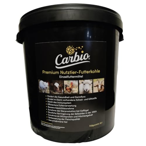 Carbio Premium Nutztier-Futterkohle - 20 l Carbio Premium Nutztier-Futterkohle - 20 l von Carbio