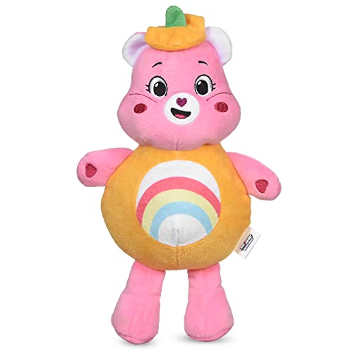 Care Bear for Pets Halloween 22,9 cm Cheer Bear Plüsch Quietscher Haustier Spielzeug Kürbis | Weiche Pflege Bären Quietschendes Hundespielzeug | Spielzeug für alle Hunde, Offizielles Hundespielzeug von Care Bear for Pets