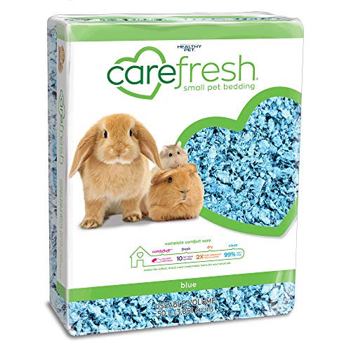 Carefresh 99% staubfreies blaues Naturpapier für kleine Haustiere, mit Geruchskontrolle, 50 l von Carefresh