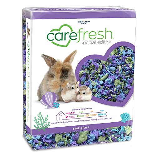 Carefresh Staubfreies Meeresglas, natürliches Papier, für kleine Haustiere, mit Geruchskontrolle, 50 l von Carefresh
