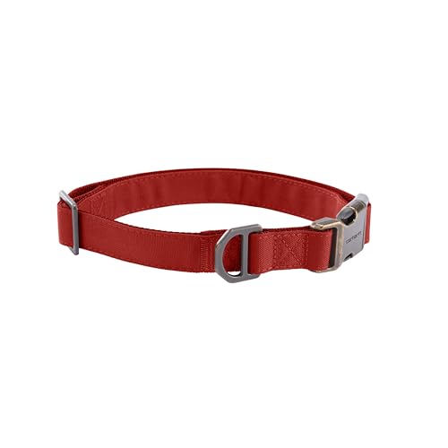 Carhartt Field Hundehalsband, voll verstellbar, strapazierfähiges 600-Denier-Gewebe mit reflektierendem Schriftzug für Sichtbarkeit, Industrie-Rot, Größe M Carhartt Field Hundehalsband, voll verstellbar, strapazierfähiges 600-Denier-Gewebe mit reflektierendem Schriftzug für Sichtbarkeit, Industrie-Rot, Größe M von Carhartt