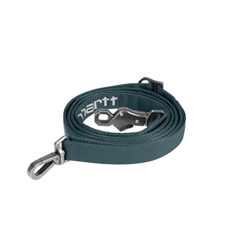 Carhartt Field Hundeleine, strapazierfähiges 600-Denier-Gewebe mit verstellbaren D-Ring-Metallbeschlägen, Grünstein, Größe L von Carhartt