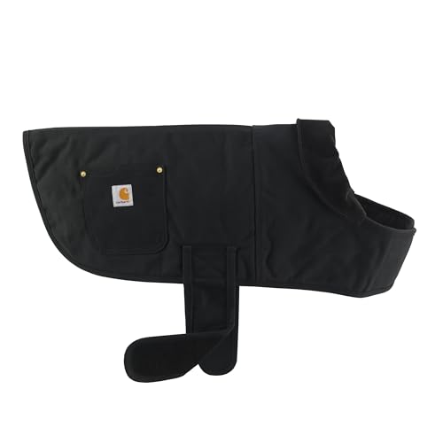 Carhartt Firm Duck Isolierter Hundemantel, strapazierfähig, wetterbeständig, Schwarz, Größe M von Carhartt