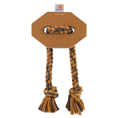 Carhartt Pet Toys Firm Duck Hex Dog Pull Rugged Dog Toy for Tug and Fetch, Carhartt Brown von Carhartt