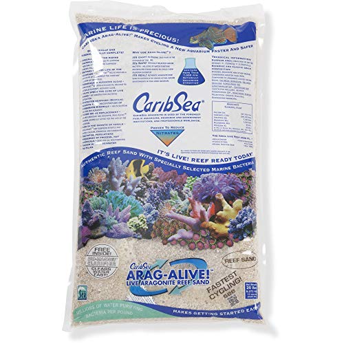 arag-Alive Live Aragonit Spezial Reef Sand CaribSea Purple-Up wachstumsbeschleuniger für Algen/Korallen, 20 LBS, Rose von Carib Sea