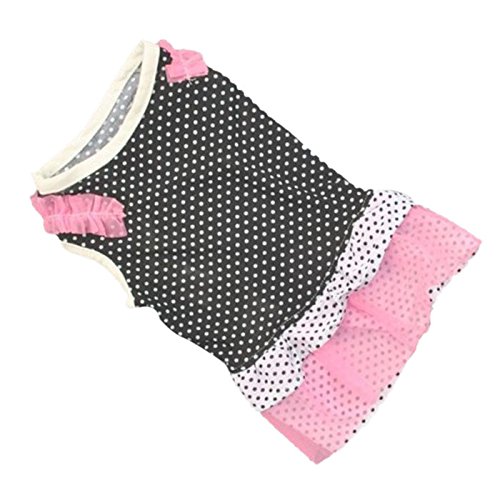 Caritierily Chihuahua Kleid Prinzessin Kleid Hündchen Kleid-Hundemode-Welpen-Rock-Hundepunkt-Haustier-Kleid-Prinzessin-Hundehaustierkleidung von Caritierily