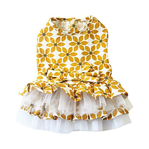 Retro Tutu Welpen Kleid Sommer Kleidung Haustier-Rock-Nette Rock-Schal-Bogen-Kleidungs-Frühlings-dünne Teddy-Kleidung und Sommer-Hundehaustierkleidung von Caritierily