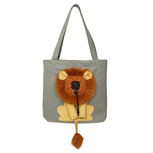 Tierformen Zeigen Pet Canvas geformte Umhängetasche Katze Hund kleine Handtasche zum Ausgehen Zubehör Für Hundehalter (C, One Size) von Caritierily