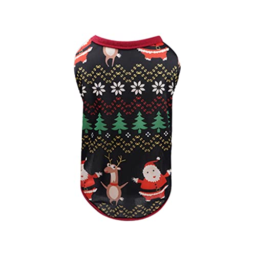 Weihnachten Rot Kreative Weihnachten Haustierkleidung Weihnachten Polyester Weste Weihnachtsdruck Passende Haustierhundekleidung kühler von Caritierily