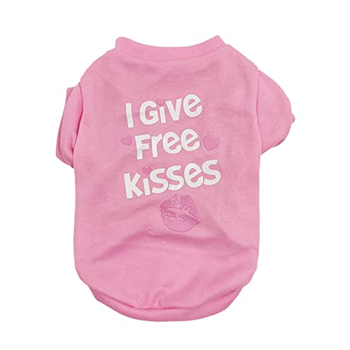 Caritierily Westen für kleine Netter Haustier-Druck-T-Rock-Hundesommer-bequemes atmungsaktives T-Shirt Weste von Caritierily