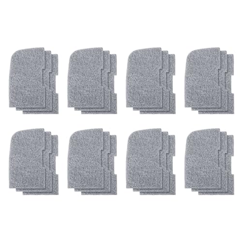 Carkio 24 Pack Ammonia Remover Pad Compatible with 307/407/306/406, Aquarium Filter Replacement Pads for Fish Tank (Grey) von Carkio