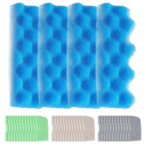 Carkio 40PCS Replacement Aquarium Filter Media Kit Compatible with Fluval 306/307 Aquarium Canister Filters Including 4 Biological Foams, 36 Ammonia Removers von Carkio