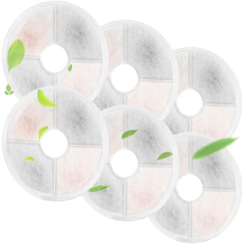 Carkio 6 PCS Cat Water Fountain Replacement Filters, Pet Fountain Filters for 3L Flower Water Dispenser Automatic Pet Dog Cat Fountain Filter Carkio 6 PCS Cat Water Fountain Replacement Filters, Pet Fountain Filters for 3L Flower Water Dispenser Automatic Pet Dog Cat Fountain Filter von Carkio