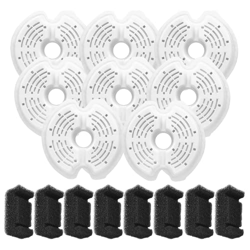 Carkio 8 Pack Cat Water Fountain Filters with Sponges for 67oz/2L Cat Water Fountain Replacement Filter, Multiple Filtration Pet Water Fountain Replacement Filter Carkio 8 Pack Cat Water Fountain Filters with Sponges for 67oz/2L Cat Water Fountain Replacement Filter, Multiple Filtration Pet Water Fountain Replacement Filter von Carkio