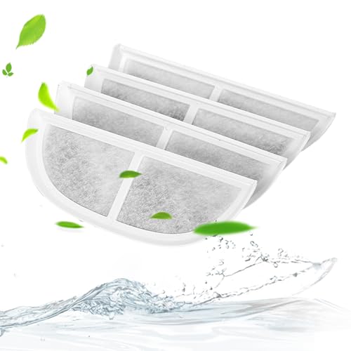 Carkio Cat Water Fountain Replacement Filter, Activated Carbon Filter Compatible with Eufy Pet Water Fountain for Dogs and Cats, 4 Pack Carkio Cat Water Fountain Replacement Filter, Activated Carbon Filter Compatible with Eufy Pet Water Fountain for Dogs and Cats, 4 Pack von Carkio
