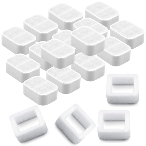 Carkio Ceramic Cat Water Fountain Replacement Filters Compatible with Tritone/Fiumi Ceramic Pet Lotus Ceramic Pet Drinking Fountain, 16 Pack Pet Fountain Replacement Filters and 4 Pack Foam Filters Carkio Ceramic Cat Water Fountain Replacement Filters Compatible with Tritone/Fiumi Ceramic Pet Lotus Ceramic Pet Drinking Fountain, 16 Pack Pet Fountain Replacement Filters and 4 Pack Foam Filters von Carkio