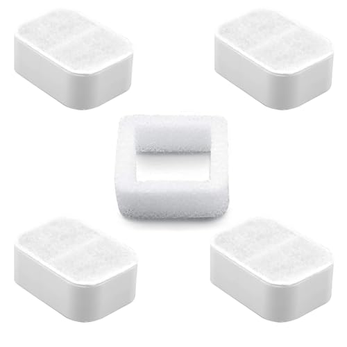 Carkio Ceramic Cat Water Fountain Replacement Filters Compatible with Tritone/Fiumi Ceramic Pet Lotus Ceramic Pet Drinking Fountain, 4 Pack Pet Fountain Replacement Filters and 1 Pack Foam Filters Carkio Ceramic Cat Water Fountain Replacement Filters Compatible with Tritone/Fiumi Ceramic Pet Lotus Ceramic Pet Drinking Fountain, 4 Pack Pet Fountain Replacement Filters and 1 Pack Foam Filters von Carkio