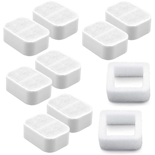 Carkio Ceramic Cat Water Fountain Replacement Filters Compatible with Tritone/Fiumi Ceramic Pet Lotus Ceramic Pet Drinking Fountain, 8 Pack Pet Fountain Replacement Filters and 2 Pack Foam Filters Carkio Ceramic Cat Water Fountain Replacement Filters Compatible with Tritone/Fiumi Ceramic Pet Lotus Ceramic Pet Drinking Fountain, 8 Pack Pet Fountain Replacement Filters and 2 Pack Foam Filters von Carkio