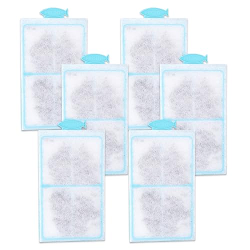 Carkio PF-M Filter Cartrige for Top Fin Cartridges, Thickened Carbon Replacement Aquarium Filter Cartridge for TOP FIN PF10 Power Filters-6 Pack von Carkio