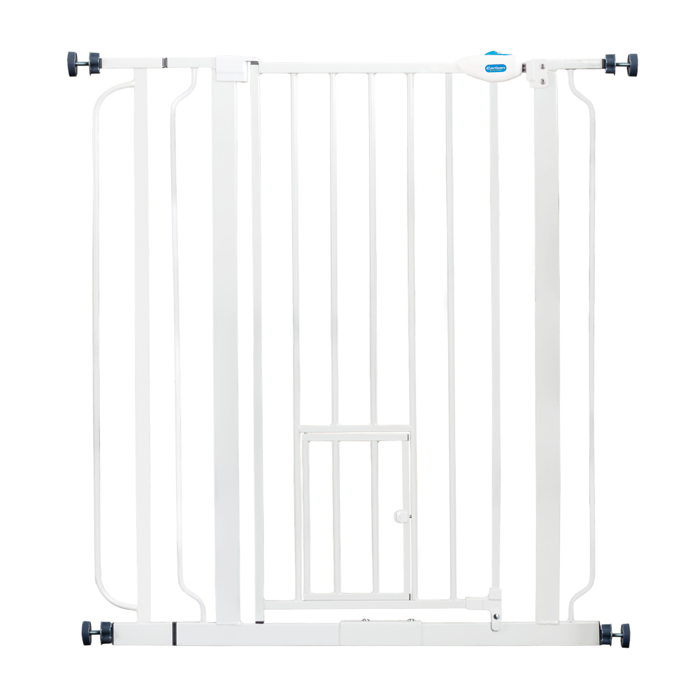 Carlson Absperrgitter Pet Gate extra hoch mit Katzentür - Höhe 91,44 cm, Breite 73,66 bis 92,71 cm von Carlson Pet Products