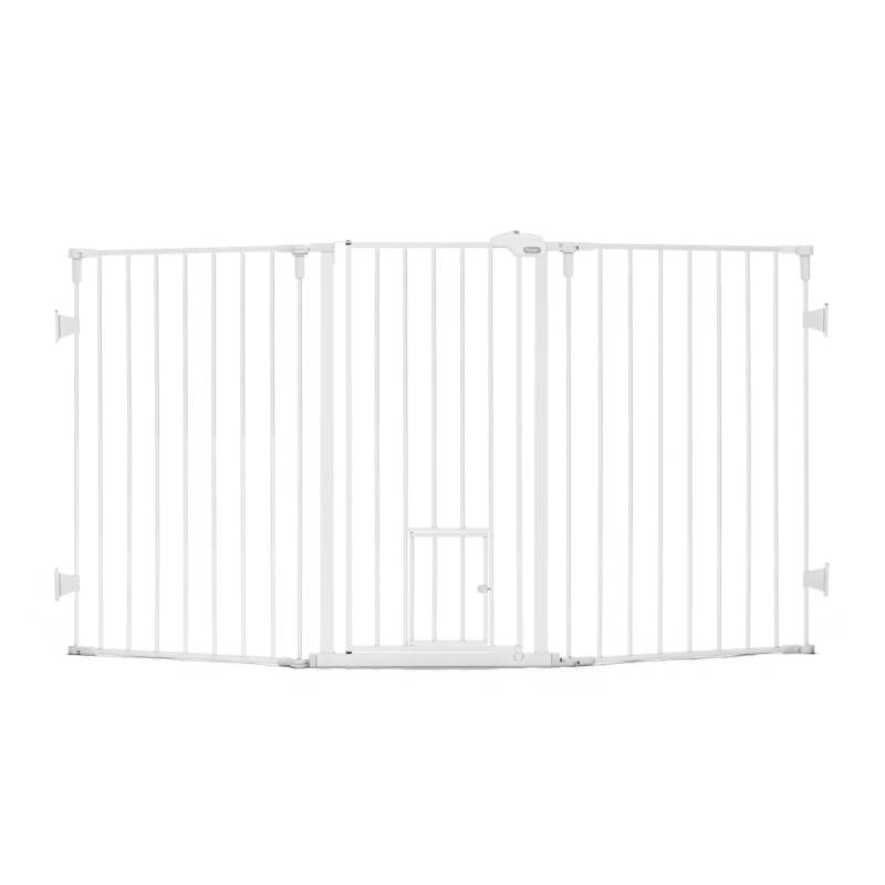 Carlson Flexi extrahohes Absperrgitter mit Kleintiertür - B 132,08 - 193,04 x H 96,52 cm Carlson Flexi extrahohes Absperrgitter mit Kleintiertür - B 132,08 - 193,04 x H 96,52 cm von Carlson Pet Products