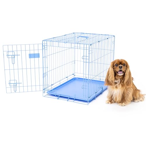 Carlson blau Sicherer und Compact Single Tür Metall Hundekäfig, klein von Carlson Pet Products