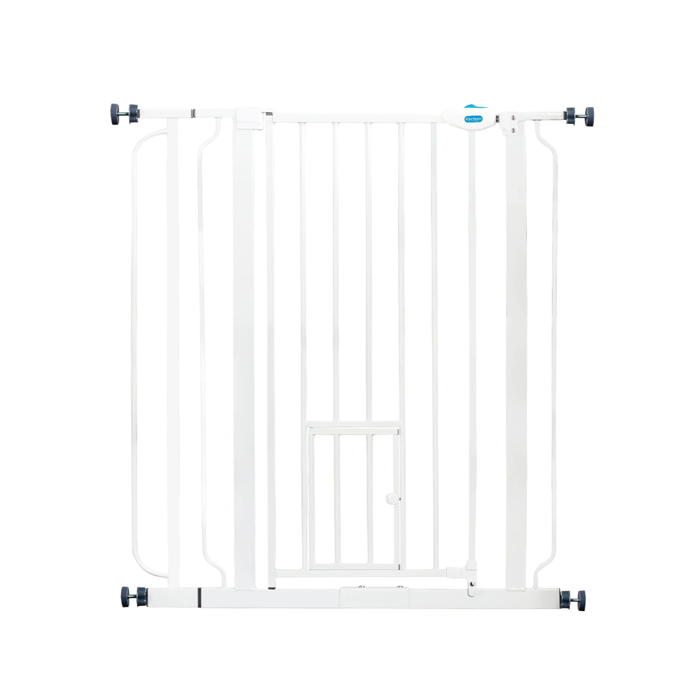 Carlson extrahohes Gitter mit Kleintiertür - 75 - 90 cm breit, weiß Carlson extrahohes Gitter mit Kleintiertür - 75 - 90 cm breit, weiß von Carlson Pet Products