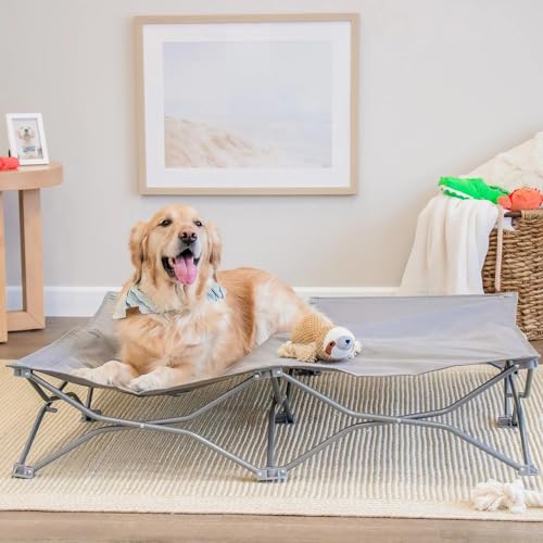 The Potable Pet Bed for Home or On The Go, Grau von Carlson Pet Products