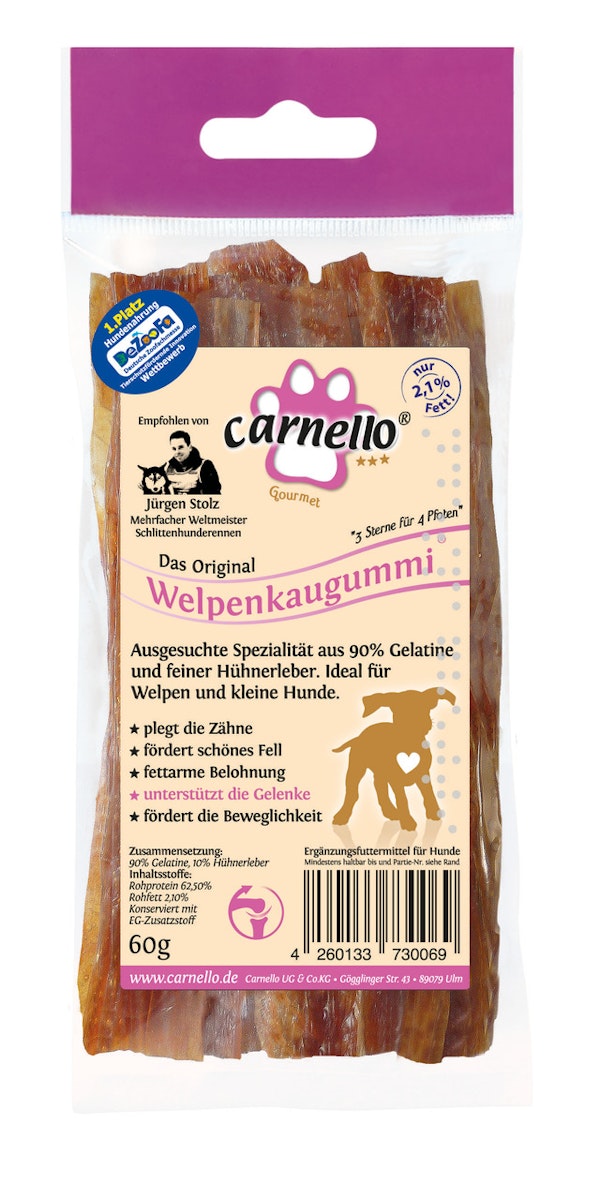 Carnello Welpenkaugummi Hundekauartikel von Carnello