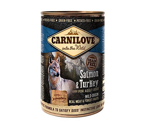 Carnilove Boxen ohne Getreide lachs und Truthahn Hunde 6 x 400 g von Carnilove Adult