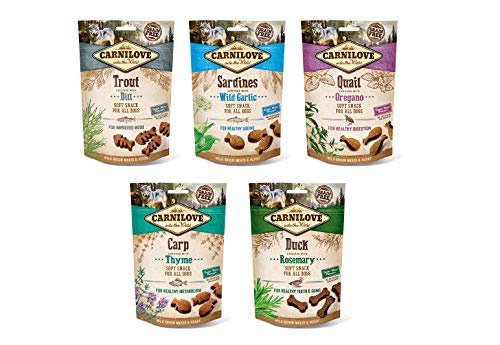 Carnilove Mixpackung 5 x 200 g Soft Snacks versch. Sorten von CARNILOVE