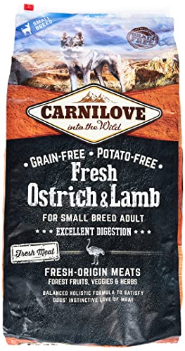 CARNILOVE Canine Adult SMALL Fresh Avestruz Cordero 6KG von CARNILOVE