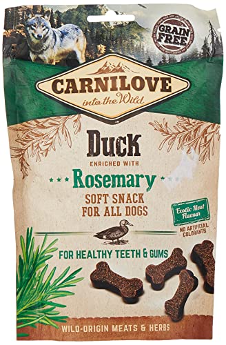 CarniLove Ente, angereichert mit Rosmarin, weicher Snack für alle Hunde von CARNILOVE