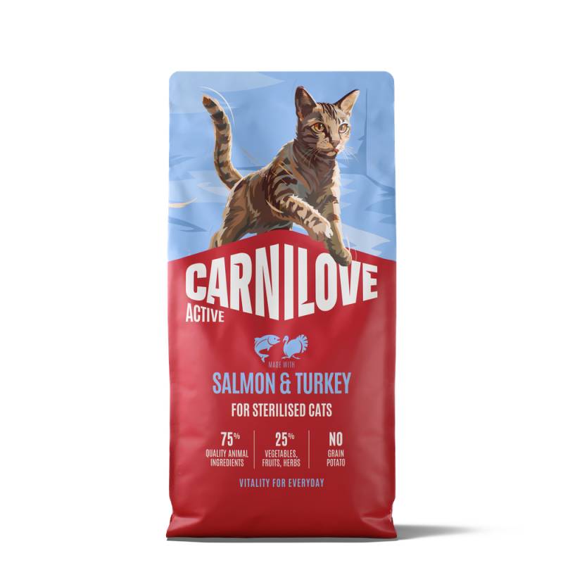 Carnilove Active Adult Sterilised mit Lachs und Pute - Sparpaket: 2 x 6 kg von Carnilove