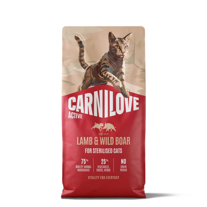 Carnilove Active Adult Sterilised mit Lamm & Wildschwein - 6 kg von Carnilove