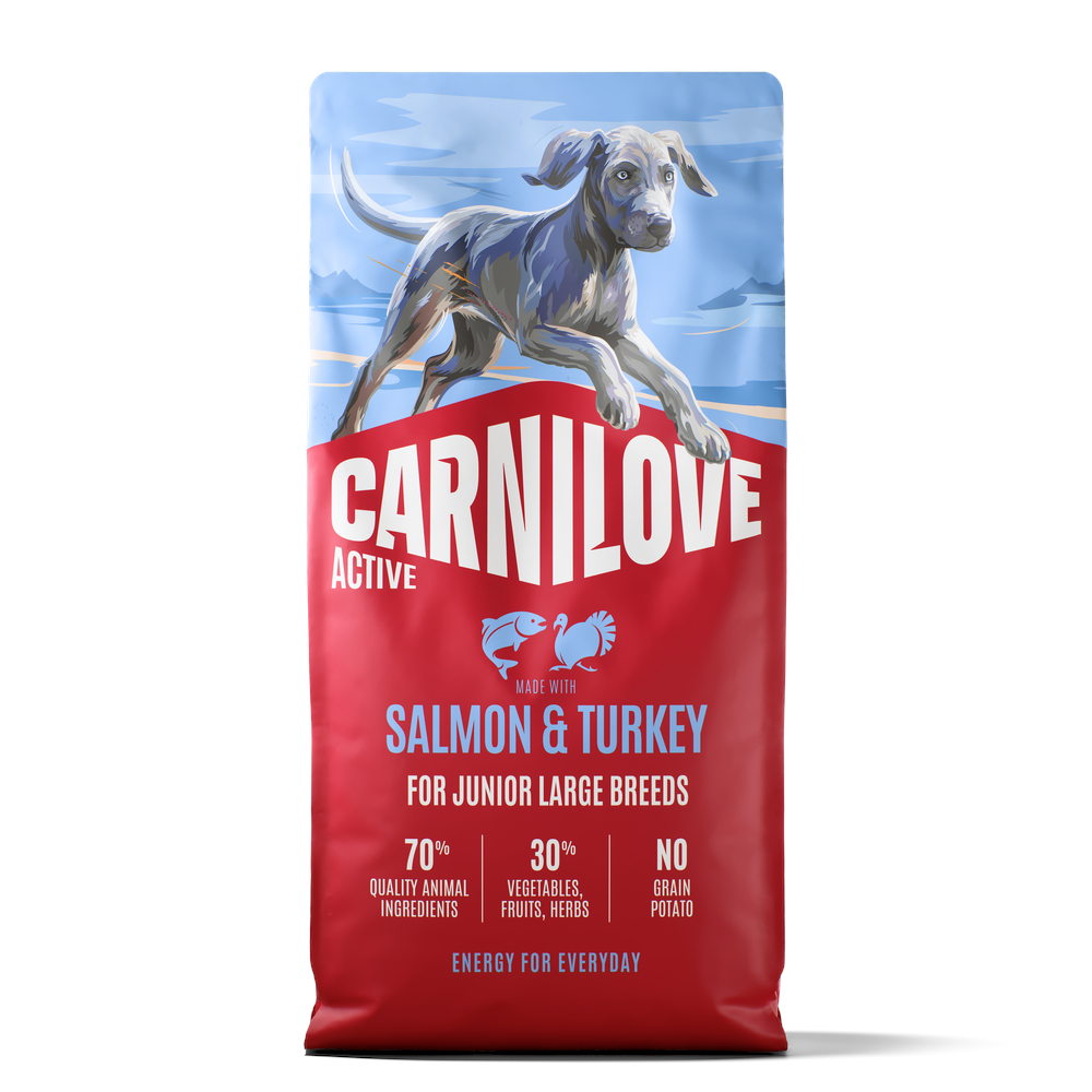Carnilove Active Junior Large Breed Lachs & Truthahn - Sparpaket: 2 x 12 kg von Carnilove
