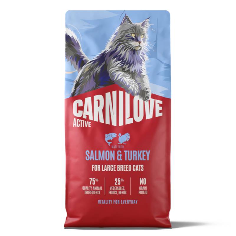 Carnilove Active Large Cat mit Lachs und Pute - Sparpaket: 2 x 6 kg von Carnilove