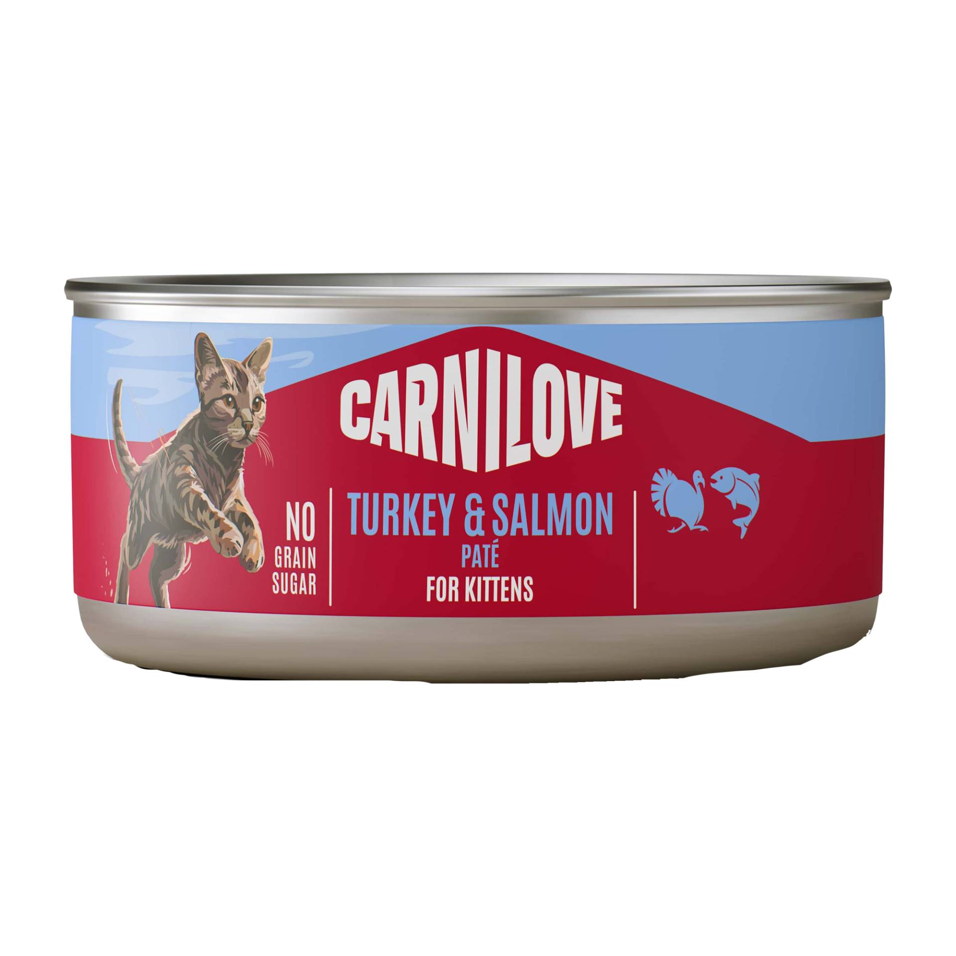 Carnilove Can Paté Kitten - Truthahn & Lachs - 12 x 100 g von Carnilove