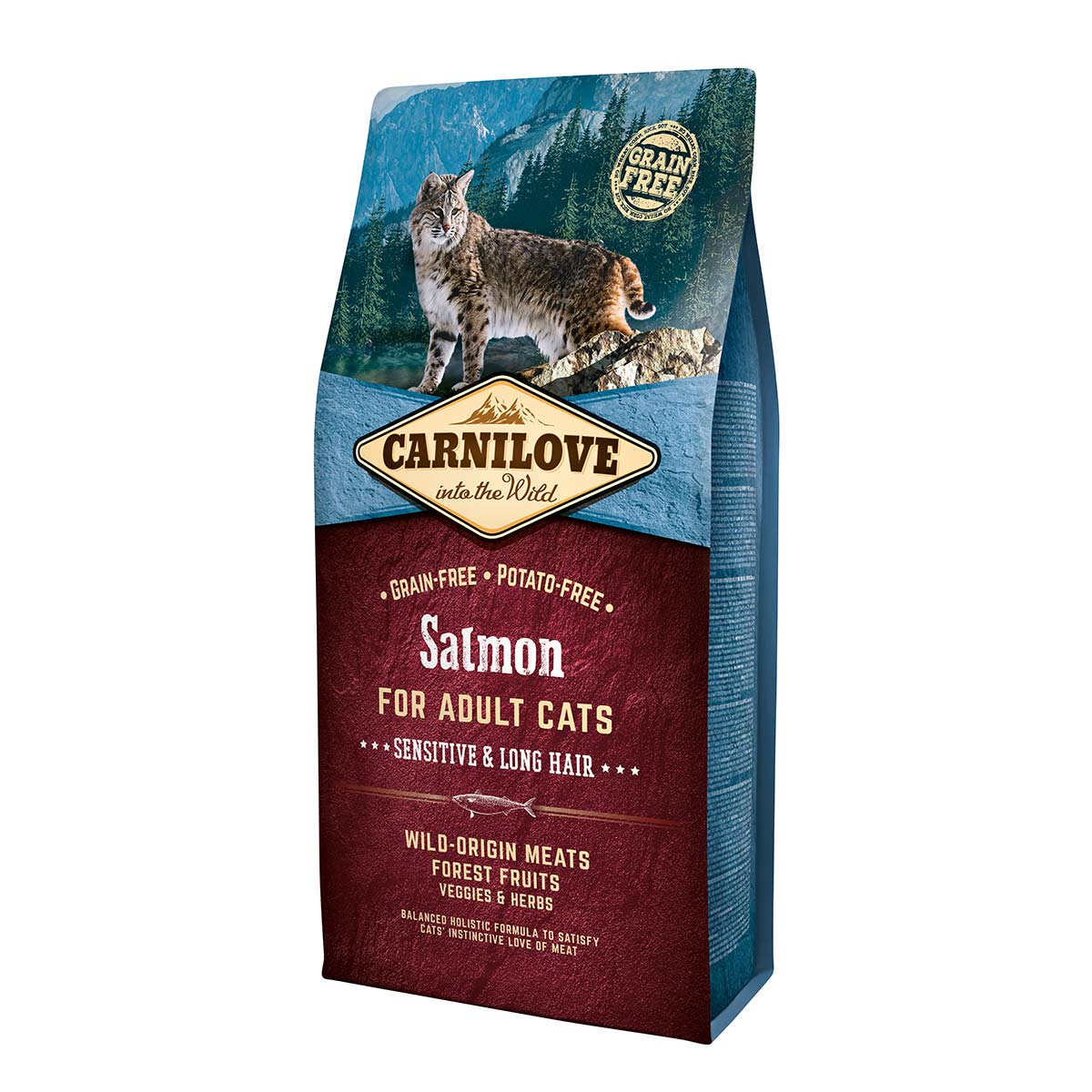 Carnilove Cat Adult - Salmon / Sensitive & Long Hair 6kg von Carnilove