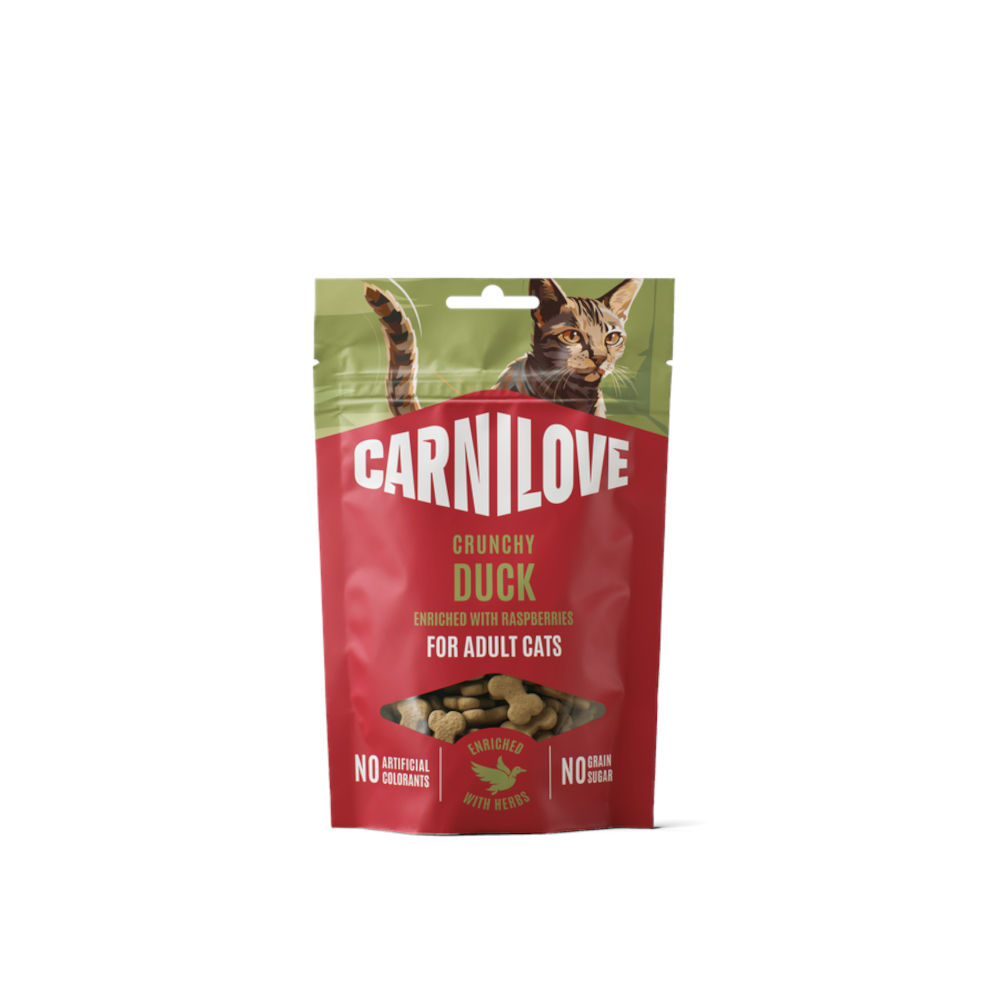 Carnilove Cat Crunchy Snack - 50 g Ente mit Himbeeren von Carnilove