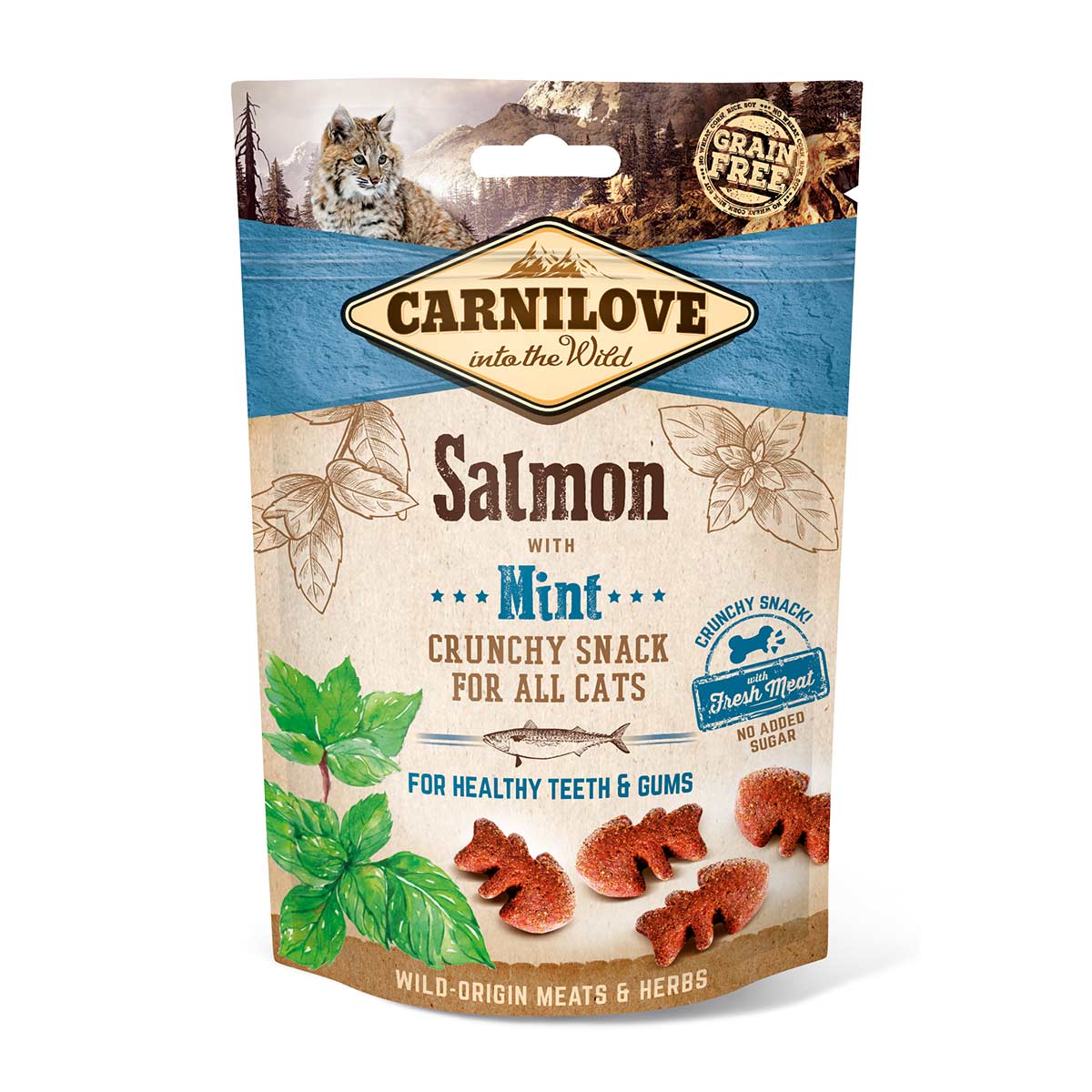 Carnilove Cat - Crunchy Snack - Salmon with Mint 50g von Carnilove