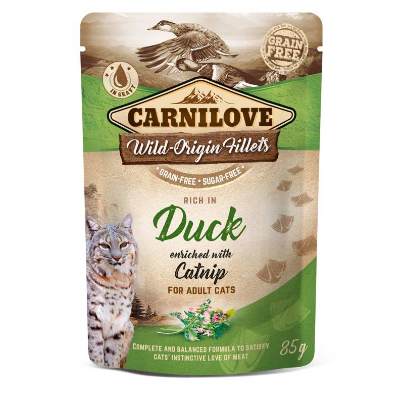 Carnilove Cat Pouch Ragout - Duck enriched with Catnip 24x85g von Carnilove