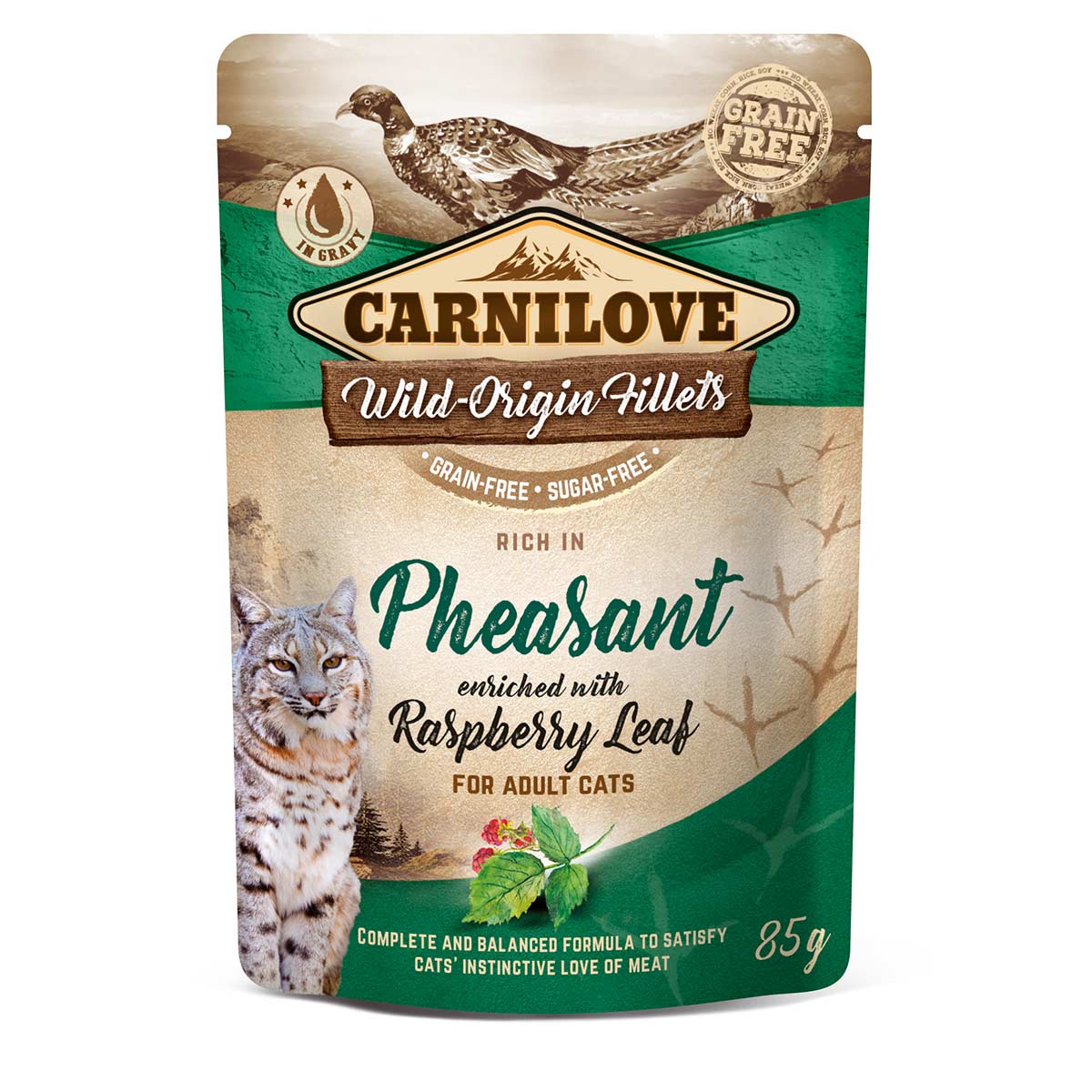 Carnilove Cat Pouch Ragout - Pheasant enriched with Raspberry Leaves 24x85g von Carnilove