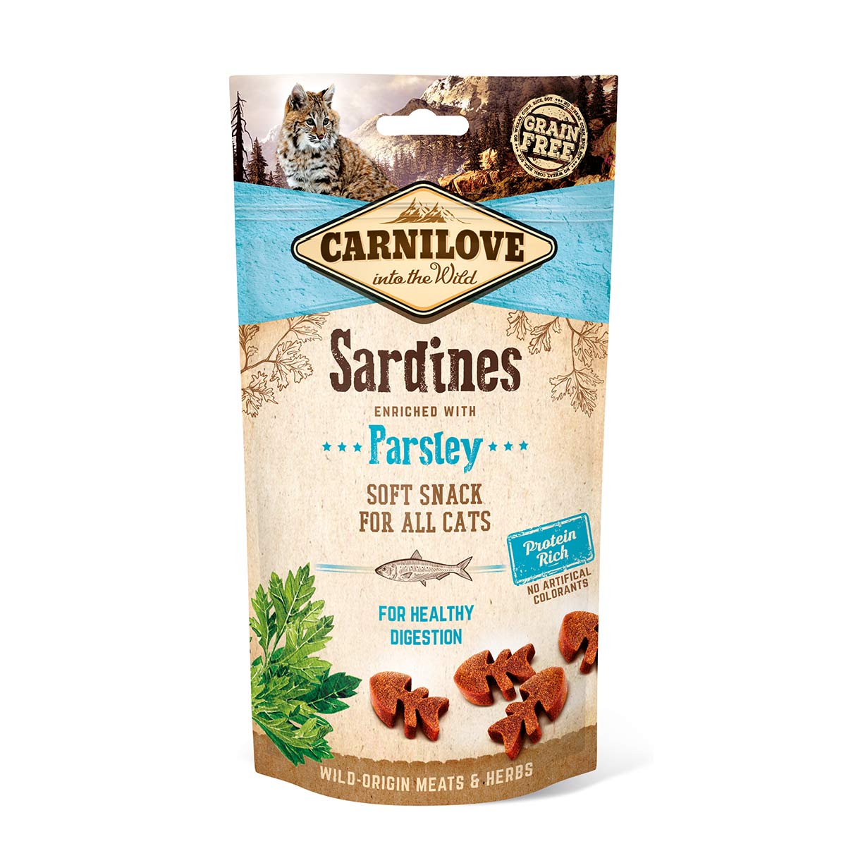 Carnilove Cat - Soft Snack - Sardine with Parsley 6x50g von Carnilove