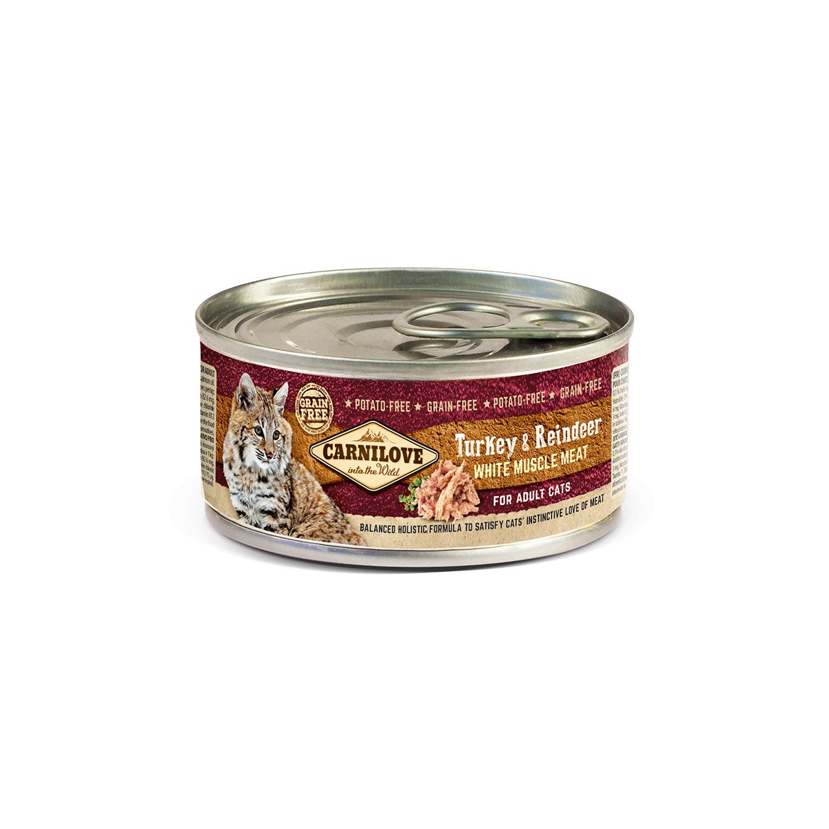 Carnilove Cat - Turkey & Reindeer for Adult Cats 12x100g Carnilove Cat - Turkey & Reindeer for Adult Cats 12x100g von Carnilove